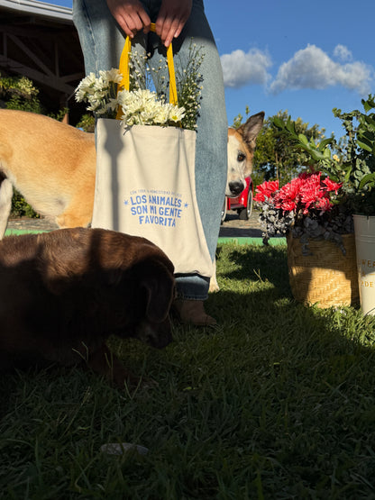 Tote bag - LOS ANIMALES SON MI GENTE FAVORITA