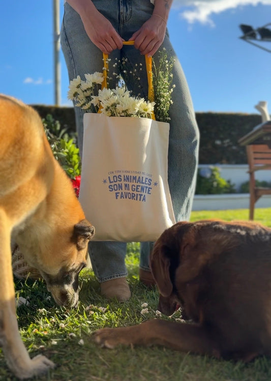 Tote bag - LOS ANIMALES SON MI GENTE FAVORITA